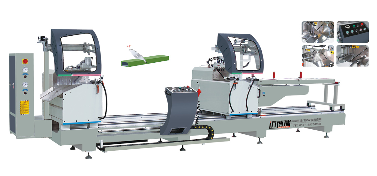 鋁型材數(shù)控45度高效雙頭切割鋸