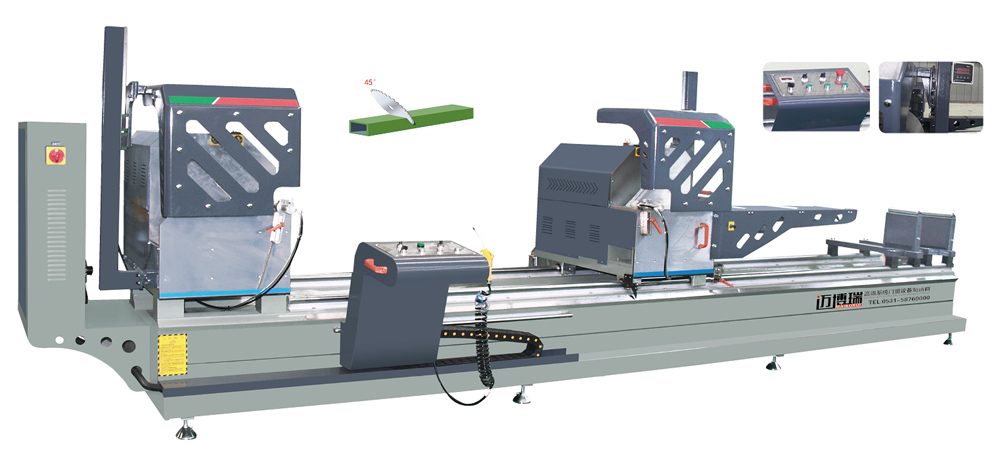 鋁型材數(shù)顯45°雙頭精密切割鋸